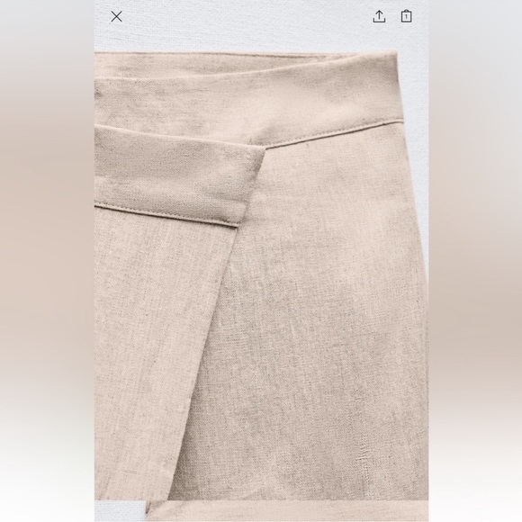 LINEN BLEND PAREO PANTS - Picture 10 of 14